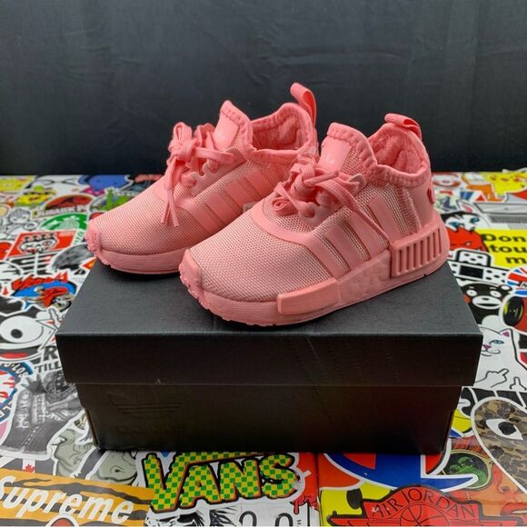 Adidas NMD R1 All Pink Size 5K - Picture 1 of 14
